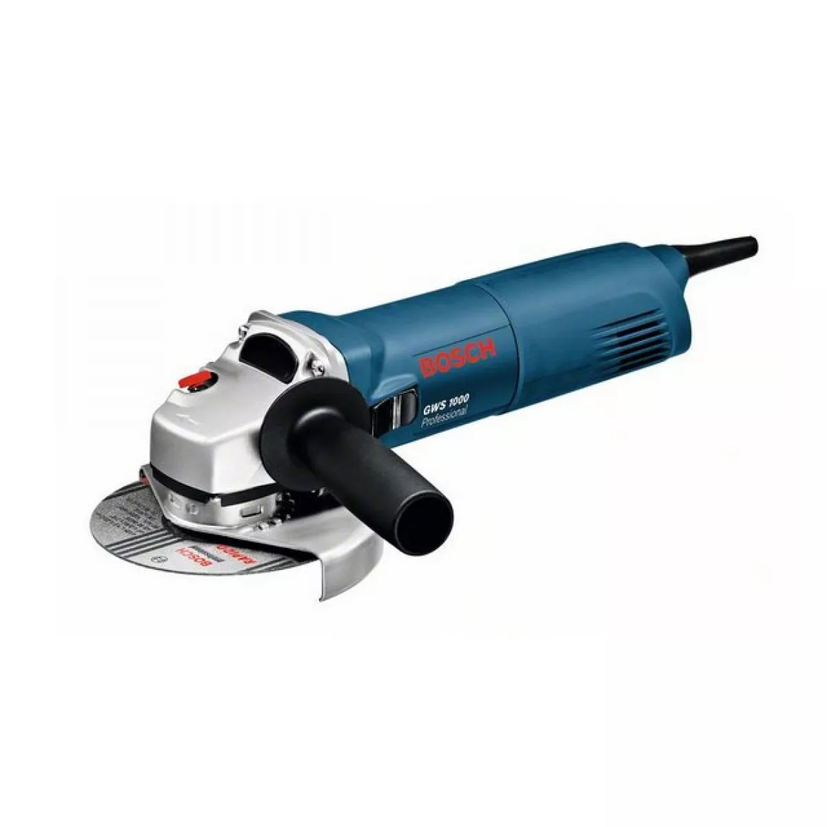 Одноручная углошлифмашина BOSCH GWS 1000 в кор. (1000 Вт, диск 125х22 мм, без регул. об.)