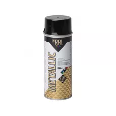 Лак на акриловой основе черный INRAL METALLIC SPRAY 400мл (Цвет черный.)