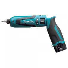 Аккум. шуруповерт MAKITA TD 022 DSE в сумке+ аксессуары (7.2 В, 2 акк., 1.0 А/ч Li-Ion, 1 скор., 25 Нм, шурупы до 6 мм)