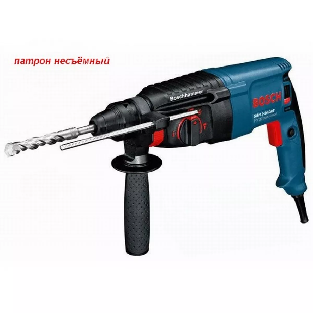 Перфоратор BOSCH GBH 2-26 DRE в чем. (800 Вт, 2.7 Дж, 3 реж., патрон SDS-plus, вес 2.7 кг)