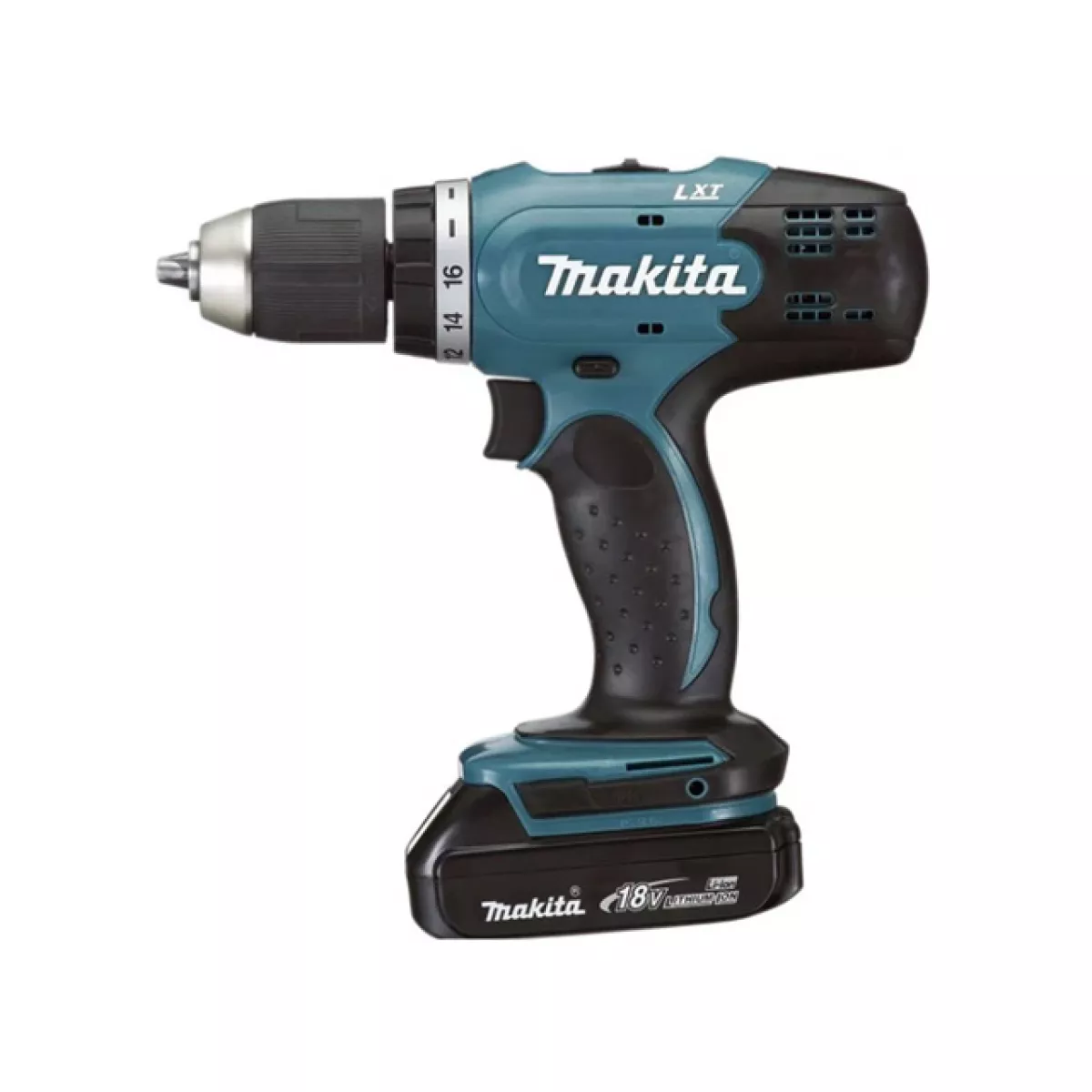 Аккум. дрель-шуруповерт MAKITA DDF 453 SYX5 в кор. (18.0 В, 1 акк., 1.5 А/ч Li-Ion, 2 скор., 42 Нм, шурупы до 10 мм)